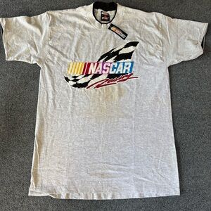 Vintage 1990s Nascar Racing Graphic Tee in Gray